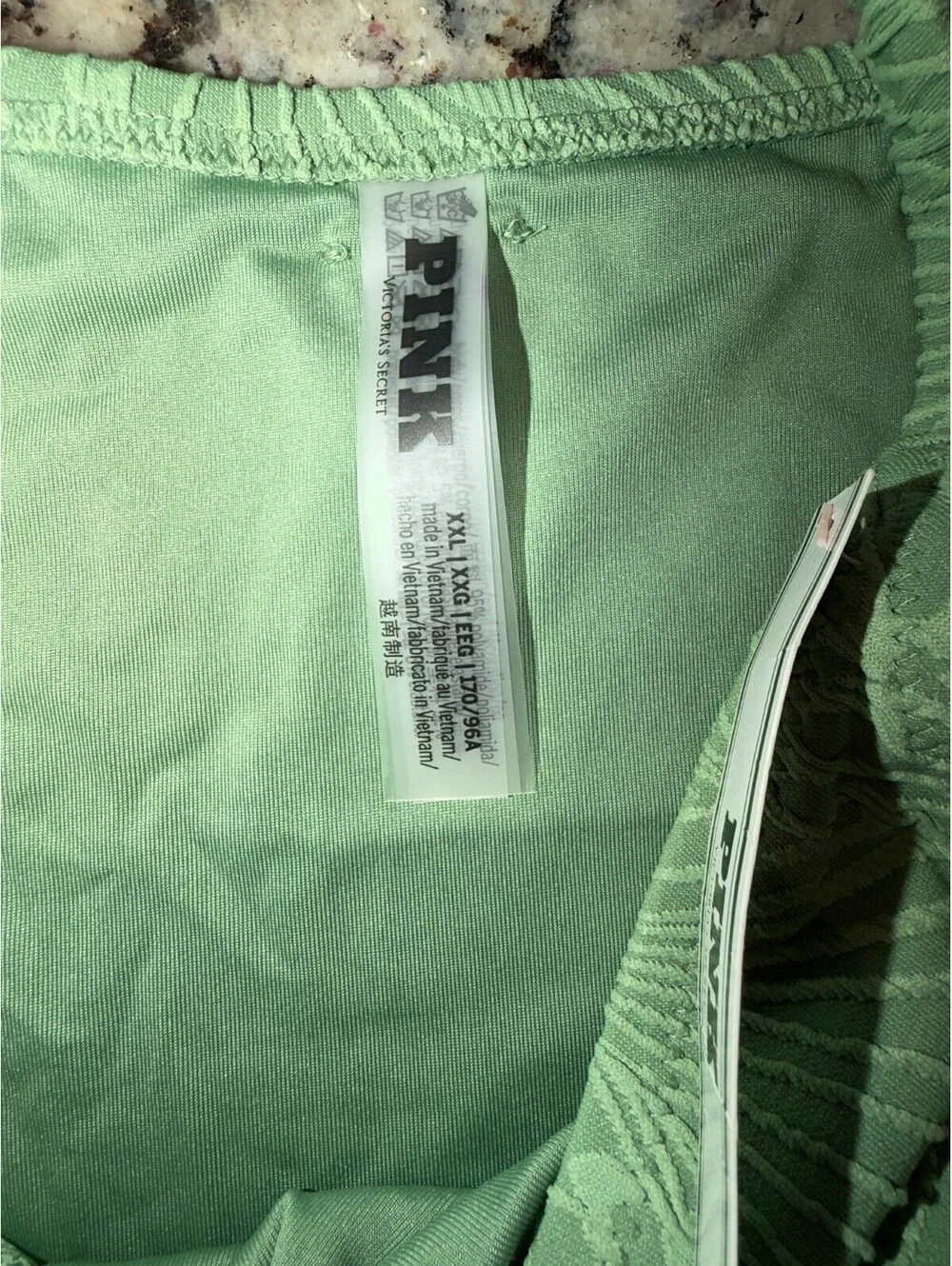 Victoria's Secret Pink New Green Shell Print Bikini Bottoms | Swim Wear | XXL